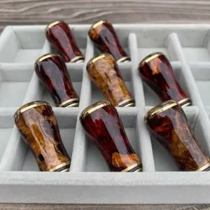 【FHF】 ハンドルノブ 花梨紅白瘤 丸形