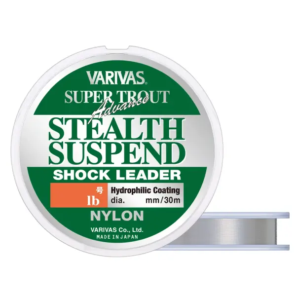 【バリバス】 スーパートラウトアドバンス ステルスサスペンド ショックリーダー ナイロン 30m