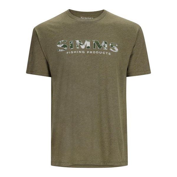 【シムス】 SIMMSロゴTシャツ RC DKクローバー/MTヘザー M