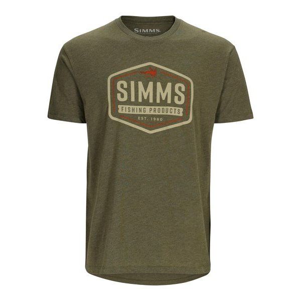 【シムス】 フライパッチTシャツ ミリタリーヘザー M