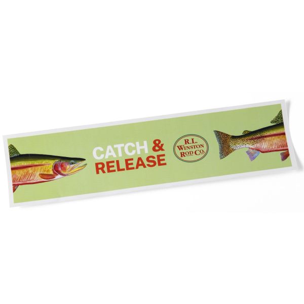 【ウィンストン】 バンパーステッカー キャッチ＆リリース