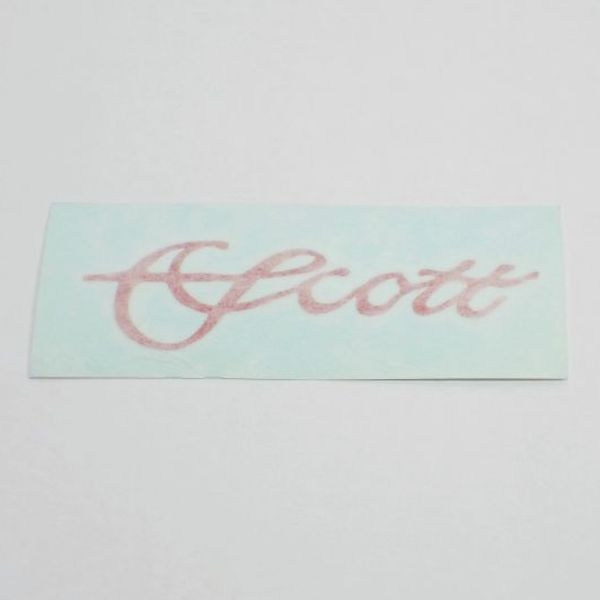 【スコット】 DIE CUT DECAL RED