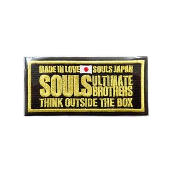【ソウルズ】 ワッペン THINK OUTSIDE THE BOX ゴールド