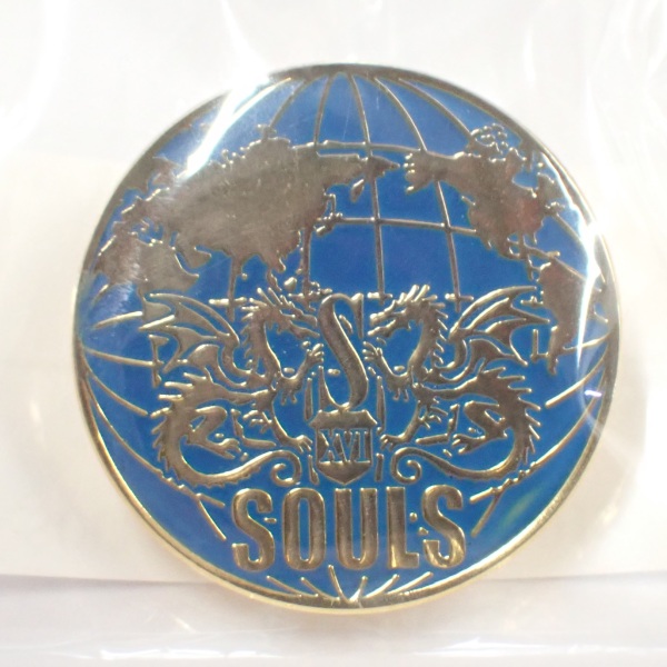 【ソウルズ】 SOULS 2018ピンバッジ ネイビーxゴールド