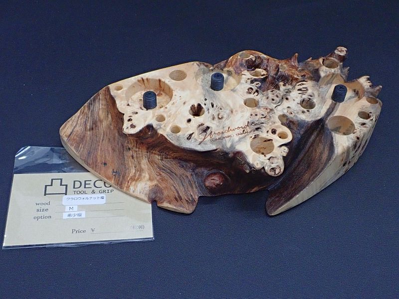 【カスケット】 ウッドワーズ ツールスタンド Deco クラロウォルナット瘤 (希少瘤) M 中古
