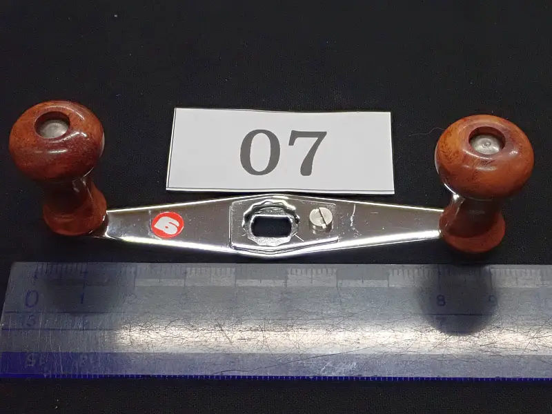 【カハラ】 パワーハンドル 90mm ミラー/シルバー・カリンノブ・gステッカーあり 07 中古