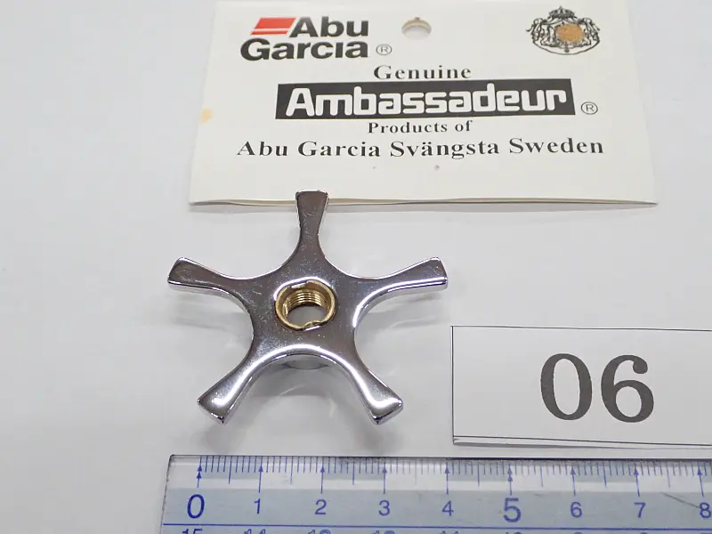 【アブガルシア】 右用スタードラグ 5本爪角型 シルバー 06 中古