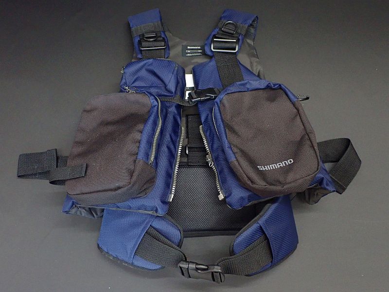 【シマノ】 サーフベスト VF-025U ネイビー 中古