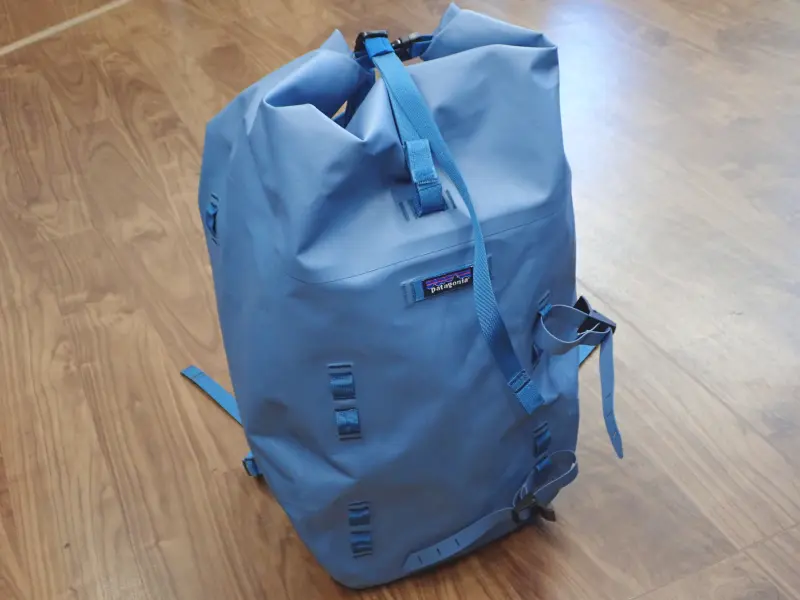 【パタゴニア】 ディスパーサー ロールトップパック 40L ライトブルー系 中古