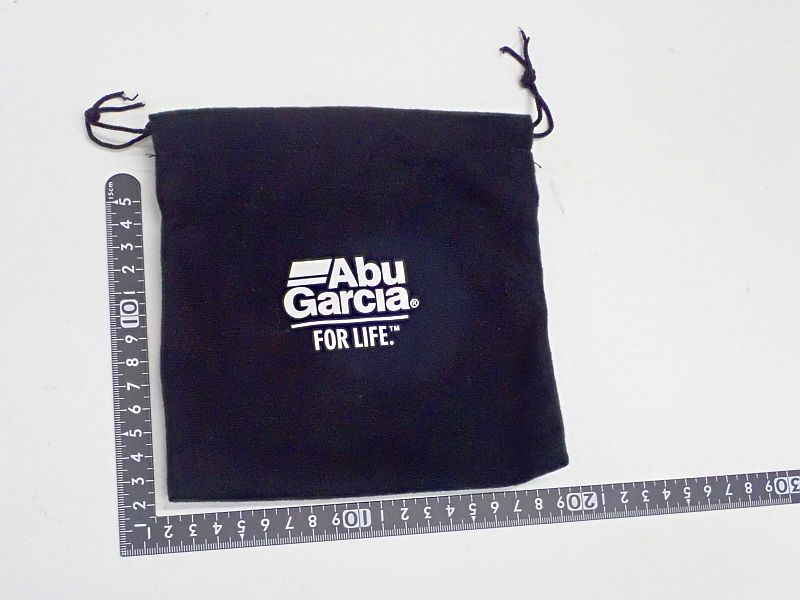 【アブガルシア】 リール袋 黒 175x175mm 中古